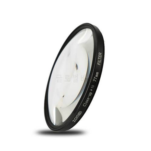 52/55/58/62/67/72/77/82mm Close Up 10 Optical Glass Lens Filter Macro Filter For Canon Nikon Sony Pentax