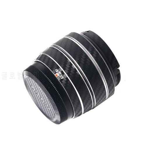 1-10set For Fujifilm 15-45mm camera Lens protection film carbon fiber stickers scratch-resistant rough glue send spare stickers