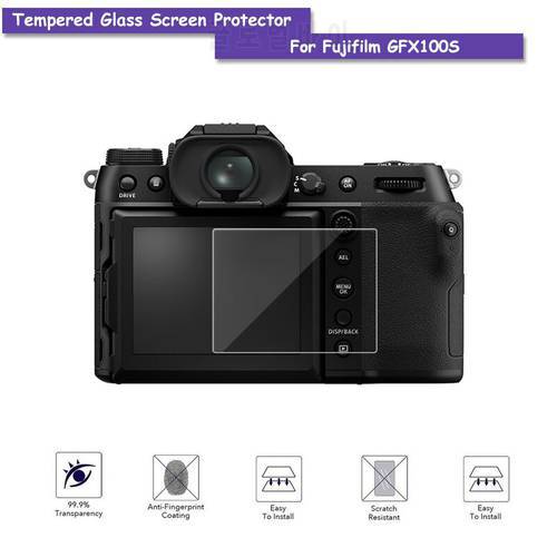 9H Tempered Glass LCD Screen Protector Shield Film Skin for Fuji Fujifilm GFX100S Accessories
