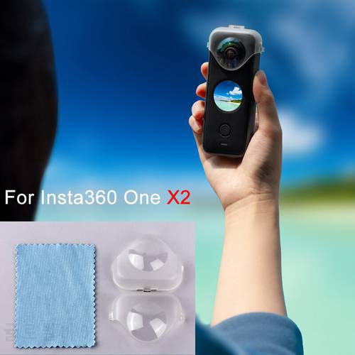 Transparent Lens Guard for Insta360 ONE X2 Dust-proof Protective Cover Anti-Camera Shell for Insta360 ONE X2 Accessories