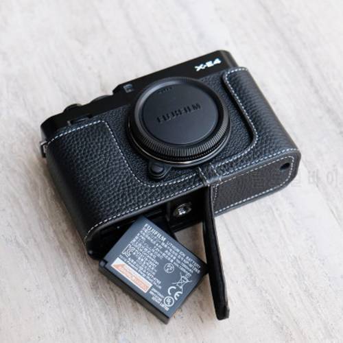 Fuji XE4 Genuine Leather Cowhide Bag Body BOX Camera Case For Fujifilm FUJI XE4 X-E4 Protective sleeve box base