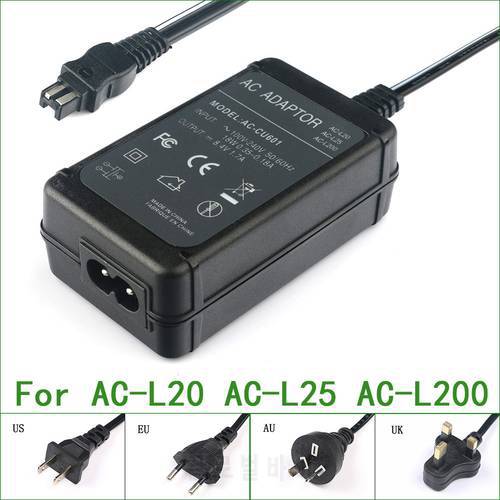 AC Power Adapter Charger For Sony AC-L20 AC-L20A AC-L20B AC-L20C AC-L25 L25A AC-L25B AC-L25C AC-L200 AC-L200B AC-L200C AC-L200D