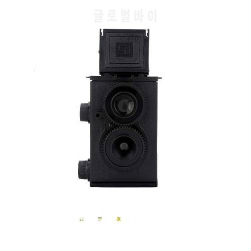 ELRVIKEC 2021 Children And Adults DIY Double Lens Assembly Camera Retro Nostalgic Double Reflection Film Camera