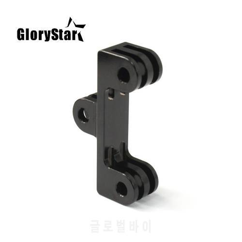 RYH Metal Double Dual Bracket Tripod Holder Handle with Screw Mount Adapter for Gopro Osmo SJ4000 Xiaomi Yi Action Camera