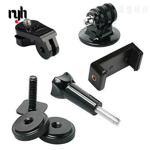 Hot Shoe Kit Include Mount Adapter Universal Phone Holder Thumbscrew for Attaching Phone or GoPro Go Pro Hero Action Cameras