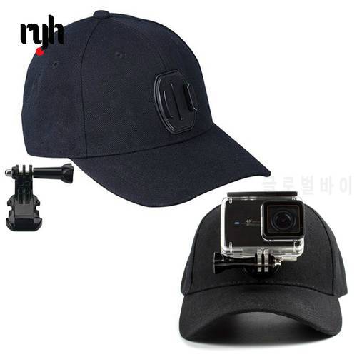 Sports Camera Hat for Xiaomi Yi Sj Osmo Accessories Adjustable Cap with Screws and J Stent Base for GoPro HERO 9 8 7 6 5 Session