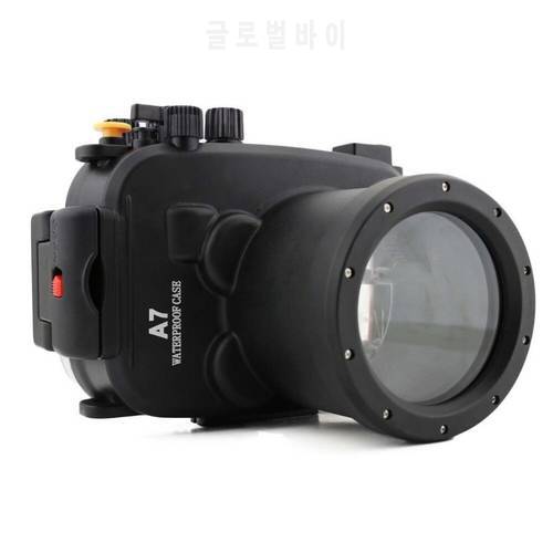 Meikon Waterproof Underwater Housing Camera bag Diving Case for Sony A7 A7/A7r/A7s 28-70mm Lens