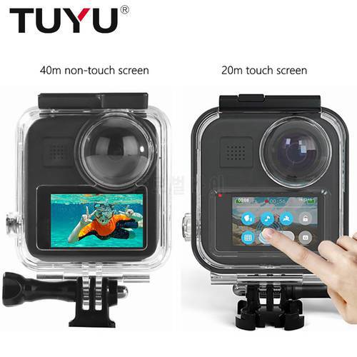 TUYU 20m/40m Dive Case for GoPro Max Waterproof Housings Shell Protective Cover Case For Go Pro 360 Panoramic Camera Accessories