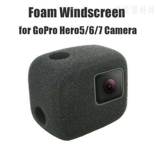 Windproof Wind Foam Noise Reduction Cover Case For Gopro Hero 7 6 5 Foam Windscreen 2021 Black Camera Sponge protect