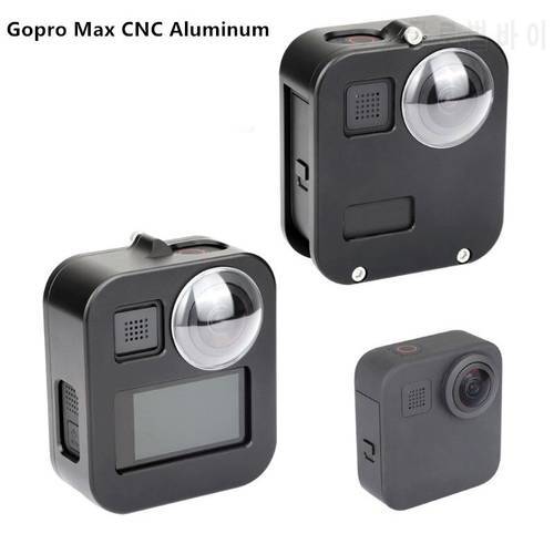 Housing Shell Case Cover for Gopro Max CNC Aluminum Alloy Protective Cage with Lens Cap for GoPro Max