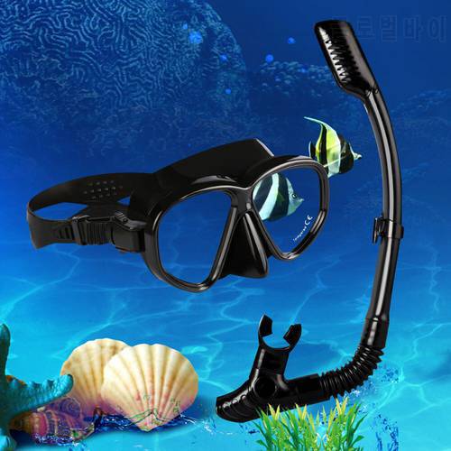 Sefrogs Professional Scuba Diving Mask with Breathing Tube Anti-Fog Deep Diving Goggles for Swimming Surfing