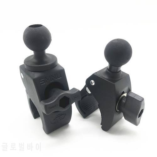 Motorcycle Bicycle Handlebar Rail Mount Clamp with 1 inch Ball Mount for Gopro Action Camera for Clamp Clip