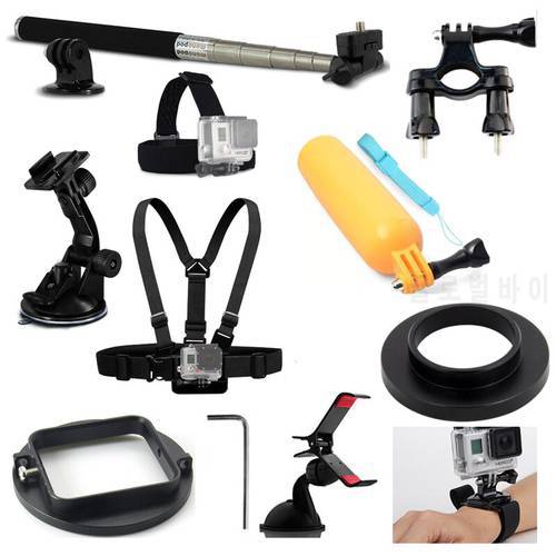 Outdoor Sports Monopod Stick Hand Strap Adjustable Chest Harness Strap for GoPro Hero 3 4 5 6 7 8 9 Osmo Camera Accessories