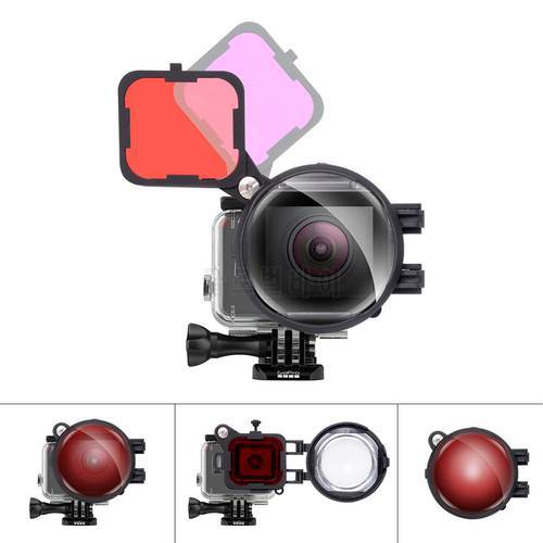 Action Camera Dive Lens Filter Kit with 16X Macro Lens for Gopro Hero 7 6 5 Black Underwater Diving Red Magenta Dive Lens Filter