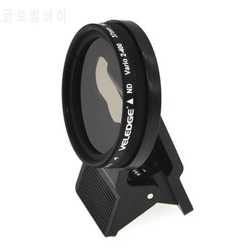 37mm Cellphone Camera Lens Filter Kit Clip-on ND 2-400 Phone Camera Lens Filter Adjustable Neutral Density Filter