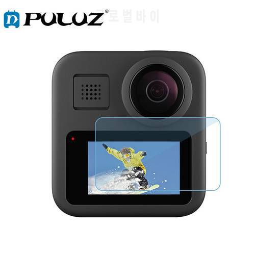 2 PCS PULUZ for GoPro Max LCD Display Screen Protector Tempered Glass Film