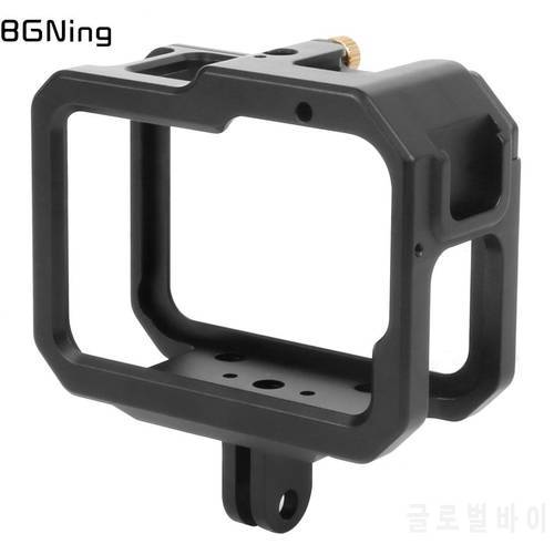 Aluminum Protective Frame Case for GoPro Hero 9 10 11 Black Action Camera Double Cold Shoe Mount Form-Fitted for Cooling Cage