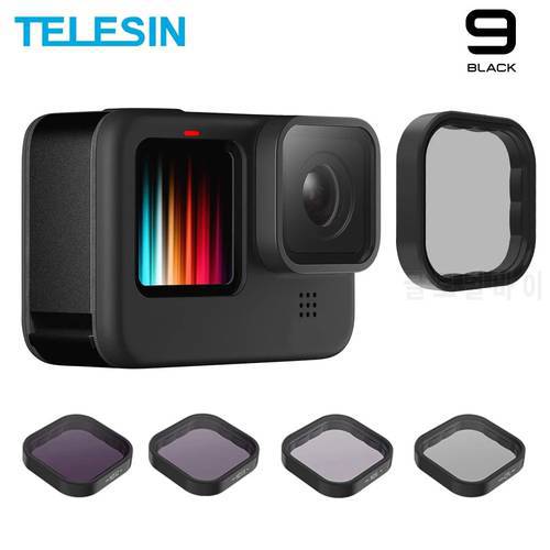 TELESIN ND8 ND16 ND32 CPL Lens Filter Aluminium Alloy Frame for GoPro Hero 11 10 9 Gopro9 Gopro10 Camera ND CPL Lens Accessoreis
