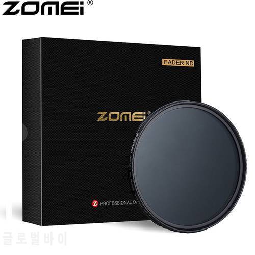 ZOMEI ABS Slim Adjustable Filtro Neutral Density ND2-400 Filter For DSLR Camera Lens No X Pattern In The Middle Of The Picture