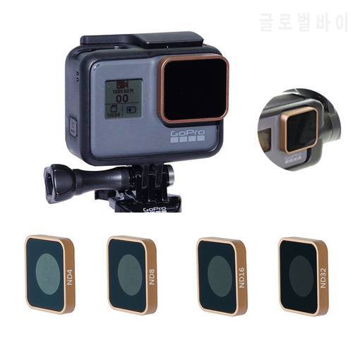 Neutral Density ND4 ND8 ND16 ND32 Lens Filter ND Protector Replacement Sports For Gopro Hero 7 Black 6 5 New Cameras Accessories