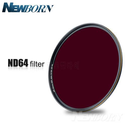 ND64 Camera filter 52mm 58mm 67mm 72mm 77mm 82mm Neutral density 49-82mm ND64 filter For Canon Nikon Sony Digital Camera Lens