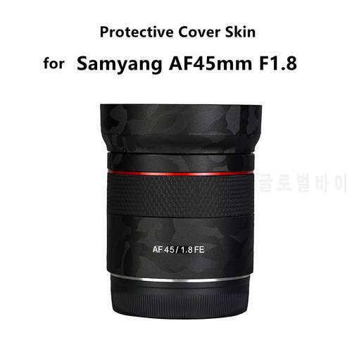 AF 45mm f/1.8 Lens Protective Cover Skin for Samyang SYIO45AF-E 45mm F1.8 Lens Decal Protector Anti-scratch Cover Film 3M Vinyl