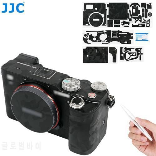 JJC A7C Anti-Scratch Camera Body Sticker Protection Skin Film Kit for Sony A7C Camera Skin Cover Shadow Black Camera Accessories