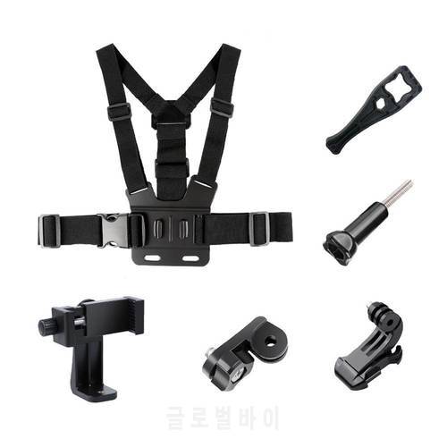 Camera Strap Phone Chest Mount Harness Strap Holder Cell Phone Clip Action Camera Adjustable Straps For Xiaomi For Iphone