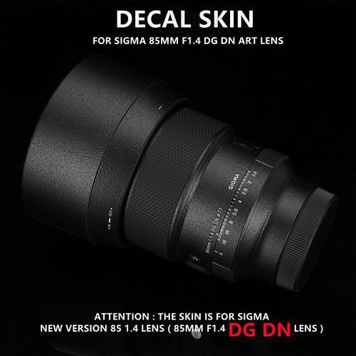 New Version Sigma 85 F1.4 Lens Sticker Protective Skins for Sigma 85mm f/1.4 DG DN Art for Sony E Mount Lens Protector Film