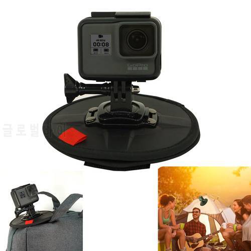 Double Sided Magnetic Mount Stand Metal Holder Adapter for Gopro Hero 9 8 7 6 5 Yi 4k EKEN for Tent Backpack Curtain Mounting