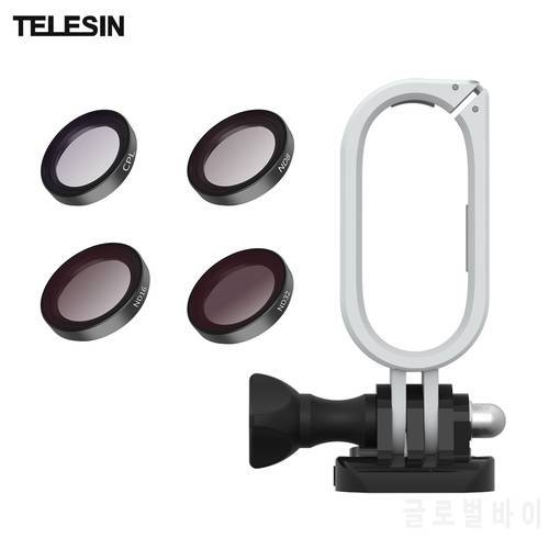 TELESIN Insta360 GO2 Action Camera Accessaries Kit with 4pcs Filters + ABS Protective Frame Housing for Insta360 GO2 Camera