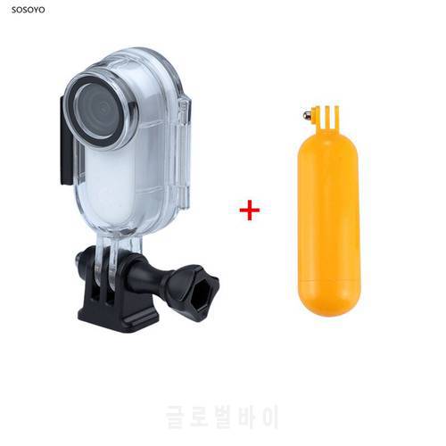 Waterproof Case 30M Protection Frame Shell Underwater Floating Diving Selfie Stick Set For Insta360 Go 2 Sports Camera Accessor