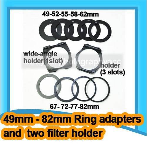 9 Adapter ring + 2 Filter Holder for Cokin P series