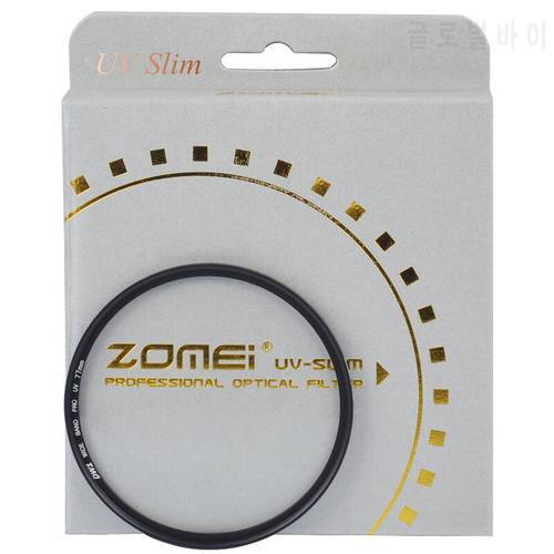ZOMEI Ultra Slim MCUV 16 Layer Multi Coated Optical Glass MC UV Filter Lens 37/49/52/55/58/62/67/72/77/82mm for SLR DSLR camera