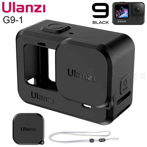 For Ulanzi Silicon Protective Case Lens Cover for GoPro 11 10 9 Sleeve Housing Frame + Lanyard GoPro10 GoPro9 Gopro8 Accessory
