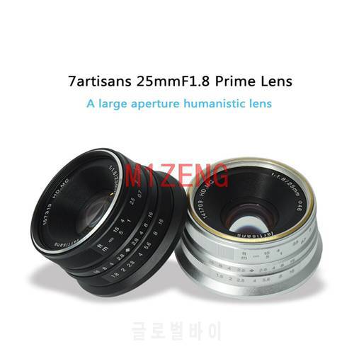 25mm 1.8 aps-c Manual Focus lens for olympus Panasonic m43 canon ef-m eosm sony e a7r4 fujifilm fx xt4 xt100 mirrorless camera