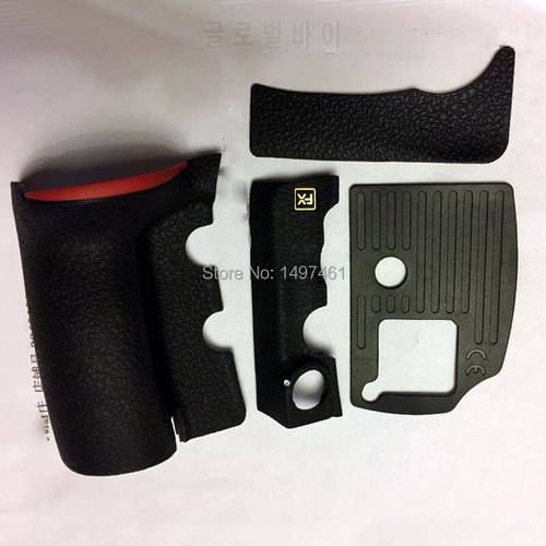 A Set of 4PCS New original body rubber (Grip+left side+thumb+bottom) repair parts For Nikon D810 SLR
