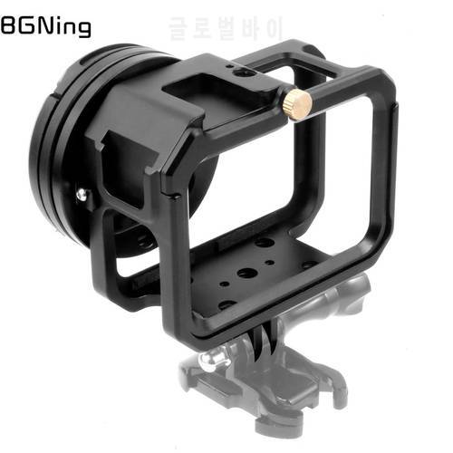 For Gopro 9 Metal Protective Frame Cage Rig for GoPro Hero11 Black Action Camera Accessories w 52mm UV Lens Filter Mount Adapter