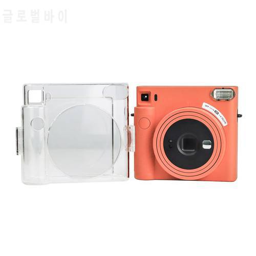 Clear PVC Camera Case For Instax Square SQ1 Instant Camera, Shockproof Dustproof Transparent Protective Cover Shell Accessories