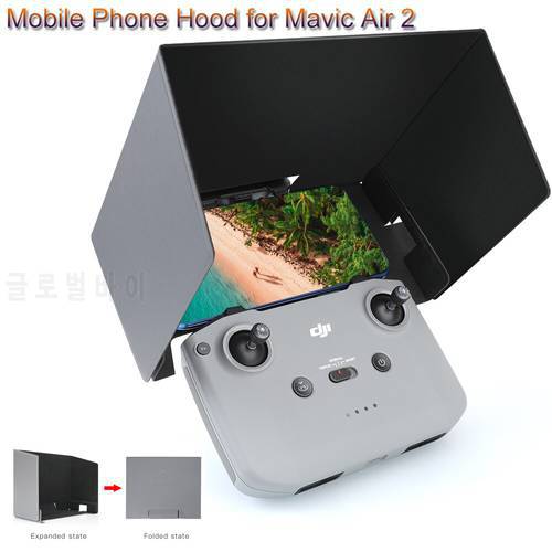 Mobile Phone Hood for Mavic Air 2 Foldable Smartphone Sun hood Sunshade for DJI Mavic Air 2 Remote Control Accessories