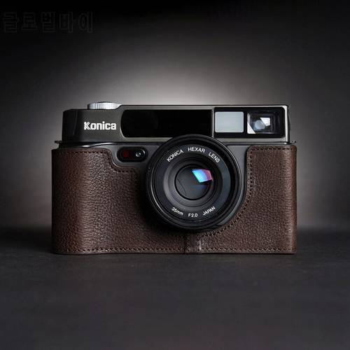 Design for KONICA Hexar AF Handmade Genuine Leather Camera Half Case Cover Bag