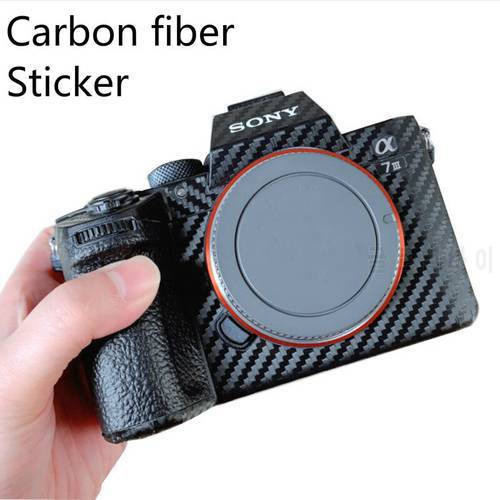 Carbon fiber Camera Anti-oxidation Sticker For Sony A7III A7M3 A7R3 camera body protection film Protector Anti-Scratch accessory