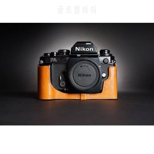 Design for Nikon FA camera Handmade Genuine Leather Camera Half case Cover Bag
