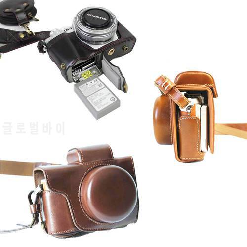 Luxury Pu Leather Camera Case Cover Base For Olympus OMD EM10 III E-M10 Mark III EM10 IV E-M10 Mark IV