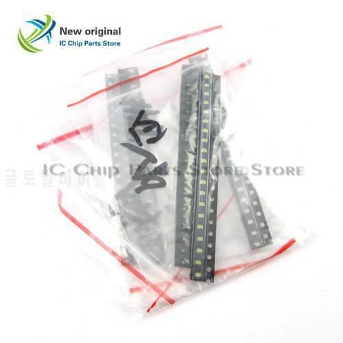 Red Blue Green Yellow White Light Emitting Diode Package Component Package 0805 patch LED lamp Five species, each 20/PCS