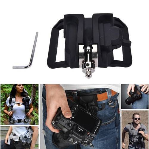 Fast Loading Holster Hanger Quick Strap Waist Belt Buckle Button Mount Clip Camera Video Bags For Sony/Canon/Nikon DSLR Camera