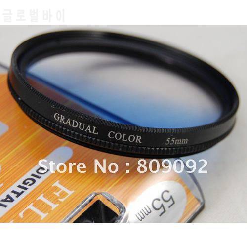 GODOX 55mm Gradual Blue Color Camera Lens Filter