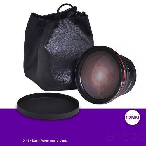 Tectra 52MM 0.43x Professional HD Wide Angle Lens (Macro Portion) for NIKON D7100 D7000 D5500 D5300 D5200 D5100 D3300 D3200 D310