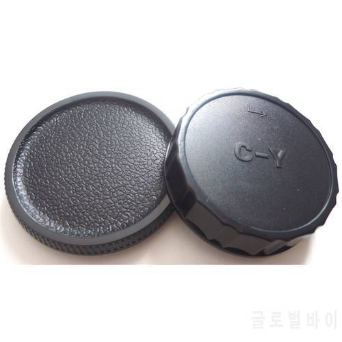 Rear Lens Cap / Cover + Camera Body Cap protector for Contax Yashica C/Y CY c-y mount