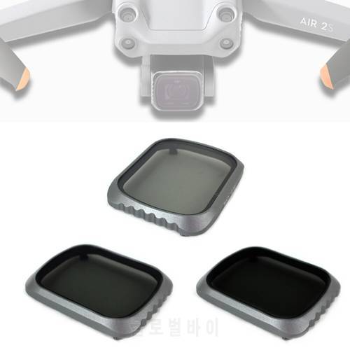 Glass CPL + ND8 + ND16 Neutral Density PL Lens Filter Protector Cap Kit for DJI Air 2S Drone Gimbal Air2S Accessories